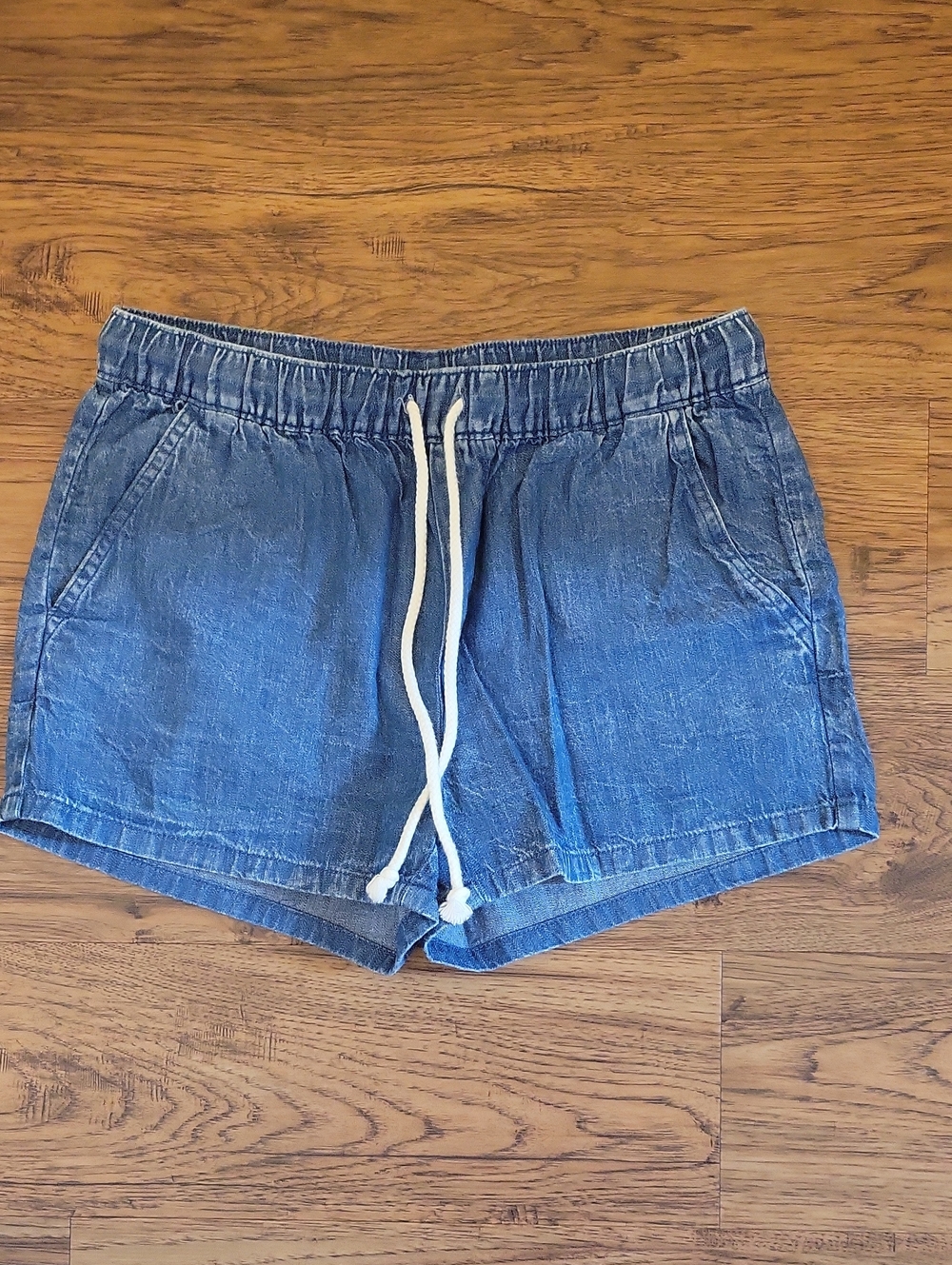 Aerie Blue Elastic Drawstring Shorts